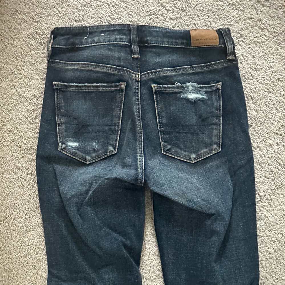 American Eagle Outfitters Dark Blue Relaxed Jeans
